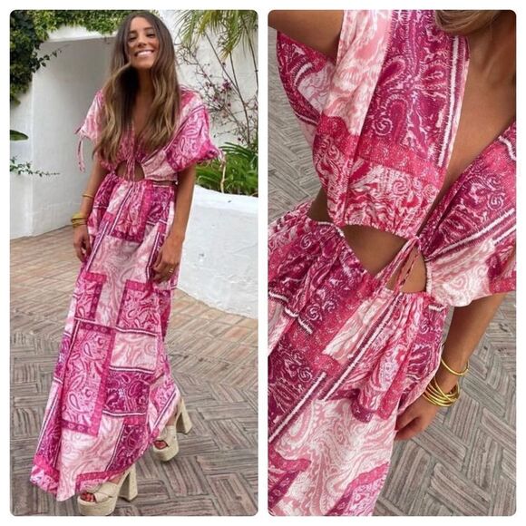 Zara Patchwork Print Dress New - Picture 1 of 11